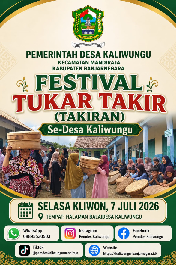 FESTIVAL TUKAR TAKIR (TAKIRAN) & TENONGAN SE-DESA KALIWUNGU BERLANGSUNG MERIAH, LESTARIKAN TRADISI DAN PERERAT KEBERSAMAAN WARGA